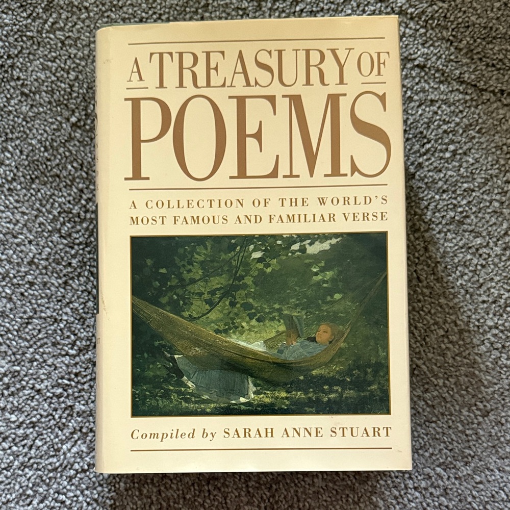 A Treasury of Poems Book - Cream Cover